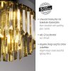 KULUNKA Lustre Luminaires Leuchten Direkt LED Noir, 4 lumières