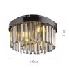 KULUNKA Lustre Luminaires Leuchten Direkt LED Noir, 4 lumières