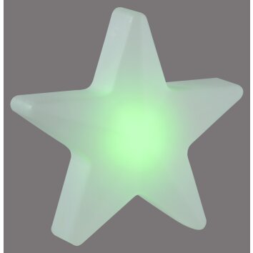 STAR Lampe à poser Luminaires Leuchten Direkt LED Blanc, 1 lumière, Télécommandes, Changeur de couleurs