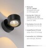 AKKU-CHIA Applique murale Luminaires Leuchten Direkt LED Noir, 2 lumières, Télécommandes