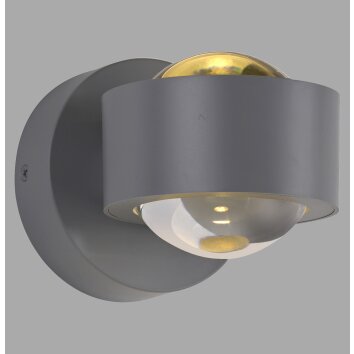 AKKU-CHIA Applique murale Luminaires Leuchten Direkt LED Argenté, 2 lumières, Télécommandes