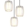 Maribel Suspension Luminaires Globo Lighting Chrome, 3 lumières
