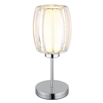 Maribel Lampe à poser Luminaires Globo Lighting Chrome, 1 lumière