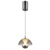 Bernie Suspension Luminaires Globo Lighting LED Chrome, Noir, 1 lumière, Détecteur de mouvement