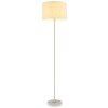 Deleon Lampadaire Luminaires Globo Lighting Chrome, Jaune, Sable, 1 lumière