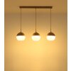Ragusa Suspension Luminaires Globo Lighting Chrome, Blanc, 3 lumières