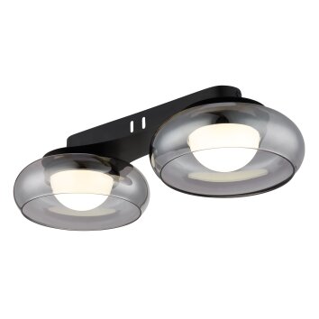 Carlene Plafonnier Luminaires Globo Lighting LED Noir, 1 lumière
