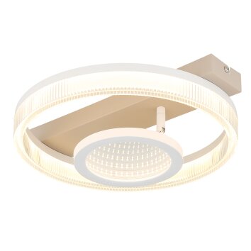 Zara Plafonnier Luminaires Globo Lighting LED Sable, Blanc, 1 lumière