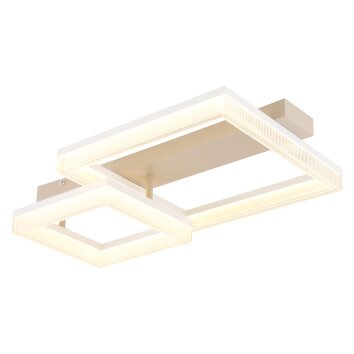 Zara Plafonnier Luminaires Globo Lighting LED Sable, Blanc, 1 lumière