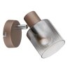 Walton Plafonnier, Spot de plafond, Applique murale, Spot mural Luminaires Globo Lighting Brun, Chrome, 1 lumière
