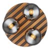 Parsons Plafonnier Luminaires Globo Lighting Écru, Noir, 3 lumières