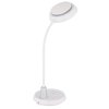Kirk Lampe à poser Luminaires Globo Lighting LED Argenté, Blanc, 1 lumière