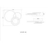 Randell Plafonnier Luminaires Globo Lighting LED Brun, Blanc, 1 lumière