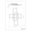 Wilton Plafonnier Luminaires Globo Lighting LED Blanc, 1 lumière