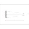 Laurel Suspension Luminaires Globo Lighting LED Chrome, 1 lumière, Télécommandes