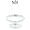 Laurel Suspension Luminaires Globo Lighting LED Chrome, 1 lumière, Télécommandes