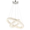 Laurel Suspension Luminaires Globo Lighting LED Chrome, 1 lumière, Télécommandes