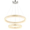 Laurel Suspension Luminaires Globo Lighting LED Chrome, 1 lumière, Télécommandes