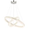 Laurel Suspension Luminaires Globo Lighting LED Chrome, 1 lumière, Télécommandes