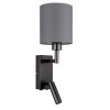 Zamora Applique murale Luminaires Globo Lighting Noir, 1 lumière