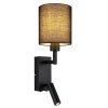 Zamora Applique murale Luminaires Globo Lighting Noir, 1 lumière
