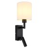 Zamora Applique murale Luminaires Globo Lighting Noir, 1 lumière