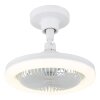 Lidea Ventilateur de plafond lumineux Luminaires Globo Lighting LED Blanc, 1 lumière, Télécommandes