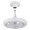 Lidea Ventilateur de plafond lumineux Luminaires Globo Lighting LED Blanc, 1 lumière, Télécommandes