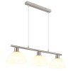 Selma Suspension Luminaires Globo Lighting Nickel mat, 3 lumières