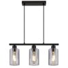 Hadera Suspension Luminaires Globo Lighting Noir, 3 lumières