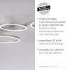 RITUS Plafonnier Luminaires Leuchten Direkt LED Argenté, 1 lumière