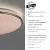 KYLE Plafonnier Luminaires Leuchten Direkt LED Argenté, 1 lumière