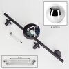 Chehalis Plafonnier, Boule lumineuse Chrome, Fumé, 4 lumières