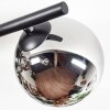 Chehalis Plafonnier, Boule lumineuse Chrome, Fumé, 4 lumières