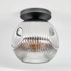 Ripoll Plafonnier, Boule lumineuse Chrome, Clair, Fumé, 1 lumière