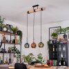 Ripoll Suspension, Boule lumineuse, Suspension Écru, Noir, 3 lumières