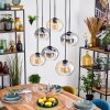 Apedo Suspension, Suspension Ambre, Clair, Fumé, 6 lumières