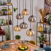 Apedo Suspension, Suspension Ambre, Fumé, 6 lumières