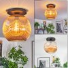 Ripoll Plafonnier, Boule lumineuse Ambre, 1 lumière