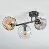 Ripoll Plafonnier, Boule lumineuse Ambre, Clair, Fumé, 3 lumières