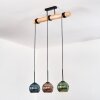 Koyoto Suspension, Boule lumineuse, Suspension Écru, Noir, 3 lumières