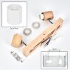 Fallhagen Plafonnier, Spot de plafond Chrome, Bois clair, 2 lumières