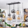 Apedo Suspension, Boule lumineuse, Suspension Ambre, Fumé, 6 lumières