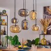 Apedo Suspension, Boule lumineuse, Suspension Ambre, Fumé, 6 lumières
