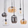 Apedo Suspension, Boule lumineuse, Suspension Ambre, Clair, Fumé, 6 lumières