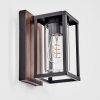 Portalis Lampe murale d´extérieur, Applique murale Couleur bois, Noir, 1 lumière