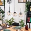 Koyoto Suspension, Boule lumineuse, Suspension Écru, Noir, 3 lumières