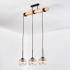 Koyoto Suspension, Boule lumineuse, Suspension Écru, Noir, 3 lumières