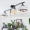 Gastor Plafonnier, Boule lumineuse Ambre, Clair, Fumé, 4 lumières