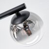 Chehalis Plafonnier, Boule lumineuse Ambre, Clair, Fumé, 3 lumières